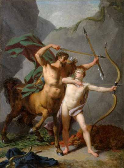 Baron Jean-Baptiste Regnault Achilles educated by Chiron